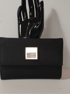 Marithe Francois Girbaud Black Wallet with Silver Accent